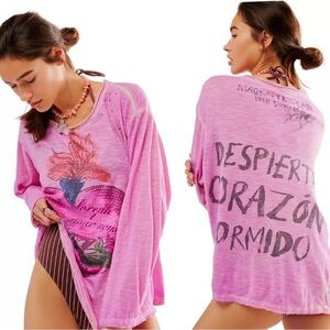 Magnolia Pearl Corazon Heart Long Sleeve Tee